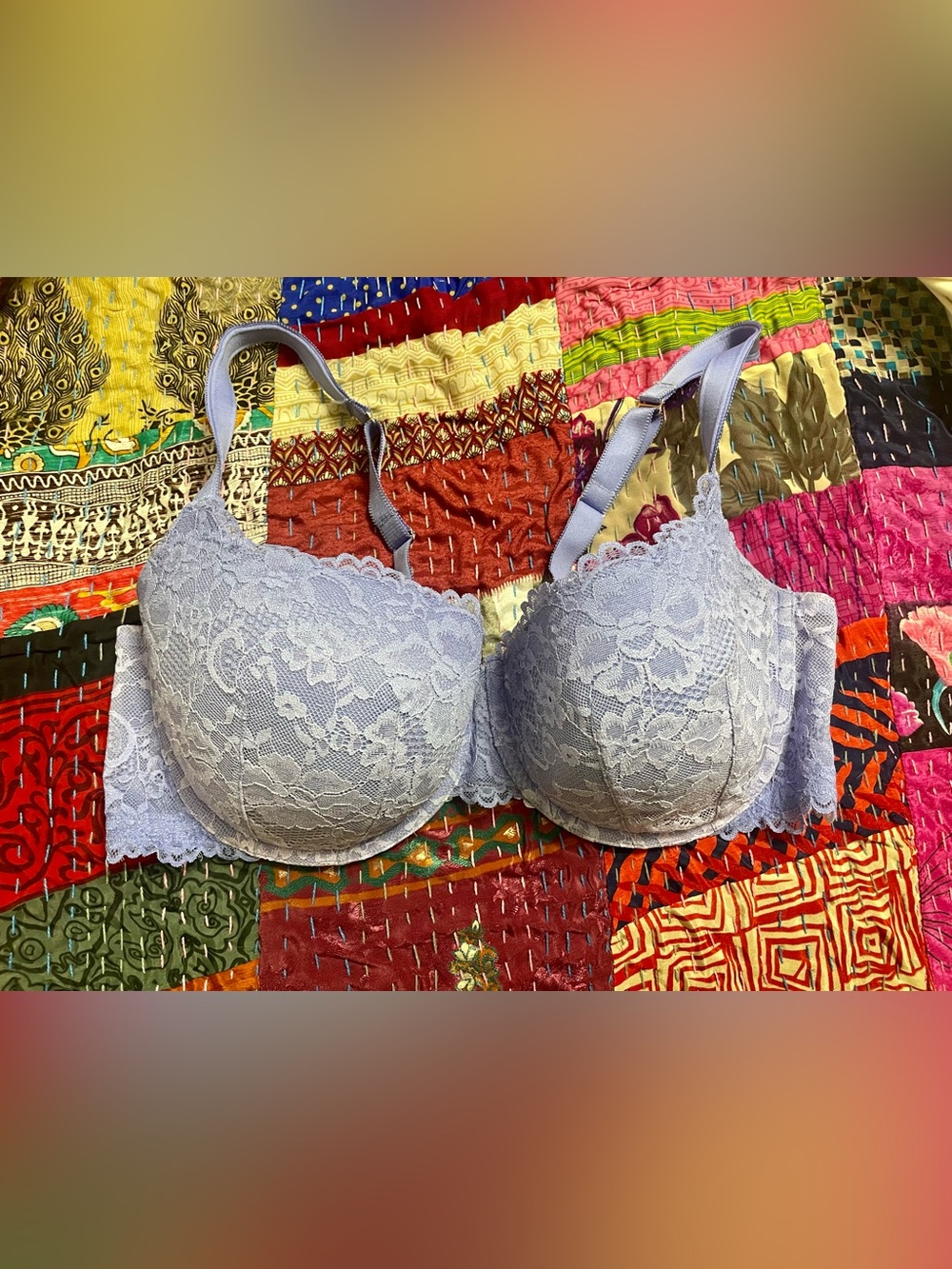 Savage X Fenty Light Lavender Lace Plus Underwire Bra